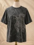 画像1: ストーンウォッシュ加工＊コットン素材＊ウミガメ＊ハンドペイント＊半袖Ｔシャツ＊ＸＬ