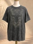 画像1: ストーンウォッシュ加工＊コットン素材＊タイガー＊ハンドペイント＊半袖Ｔシャツ＊ＸＬ