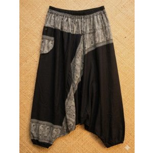 画像: 壁画プリント＊レーヨン素材＊ふんわり＊サルエルパンツ