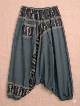 画像: 壁画プリント＊レーヨン素材＊ふんわり＊サルエルパンツ