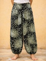 画像: アジアンプリント＊レーヨン素材＊ふんわり＊アラジンパンツ