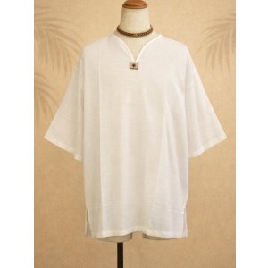 画像: 無地＊薄手＊コットン素材＊半袖＊プルオーバー＊２ＸＬ