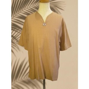 画像: 無地＊薄手＊コットン素材＊半袖＊プルオーバー＊２ＸＬ