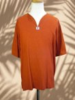 画像1: 無地＊薄手＊コットン素材＊半袖＊プルオーバー＊２ＸＬ