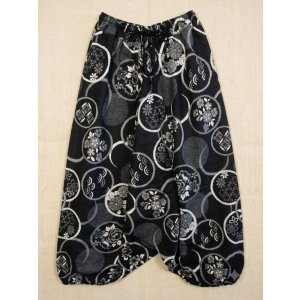 画像: 和風プリント＊コットン素材＊ふんわり＊サルエルパンツ