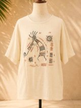 画像: ココペリ＊ハンドペイント＊Ｗコットン素材＊ハーフスリーブ＊プルオーバー