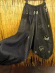画像4: 黒色＋和風プリント＊切り替え＊コットン素材＊ふんわり＊サルエルパンツ