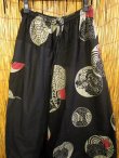 画像3: 黒色＋和風プリント＊切り替え＊コットン素材＊ふんわり＊サルエルパンツ