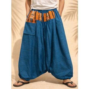 画像: ナガ族＊コットン素材＊ふんわり＊サルエルパンツ