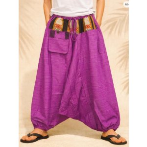 画像: ナガ族＊コットン素材＊ふんわり＊サルエルパンツ