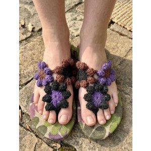 画像: 【２４・５ｃｍ〜２５ｃｍ】ソフトタイプ＊お花＊編み編み＊ビーチサンダル