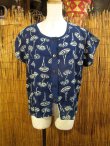 画像2: 藍染め＊ガーゼコットン素材＊ポンチョ風＊前開き＊シャツ