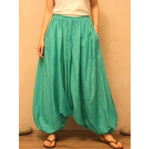 画像: 無地＊レーヨン素材＊ふんわり＊サルエルパンツ