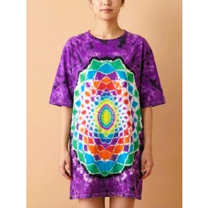 画像: 曼荼羅＊タイダイ染め＊コットン素材＊半袖＊Ｔシャツ＊Ｌ