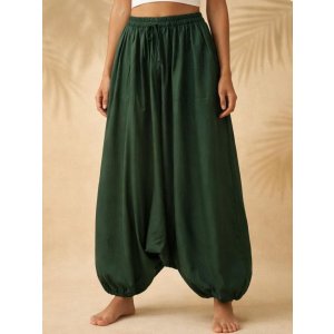画像: 無地＊レーヨン素材＊ふんわり＊サルエルパンツ