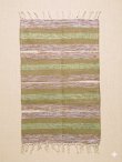 画像1: 【５０ｃｍ×８０ｃｍ】コットン＆ポリエステル素材＊手織り＊シャトルラグマット