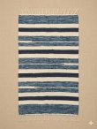 画像1: 【５０ｃｍ×８０ｃｍ】コットン＆ポリエステル素材＊手織り＊シャトルラグマット