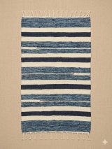 画像: 【５０ｃｍ×８０ｃｍ】コットン＆ポリエステル素材＊手織り＊シャトルラグマット