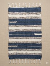 画像: 【５０ｃｍ×８０ｃｍ】コットン＆ポリエステル素材＊手織り＊シャトルラグマット