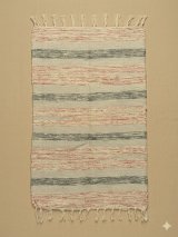 画像: 【５０ｃｍ×８０ｃｍ】コットン＆ポリエステル素材＊手織り＊シャトルラグマット