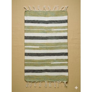 画像: 【５０ｃｍ×８０ｃｍ】コットン＆ポリエステル素材＊手織り＊シャトルラグマット