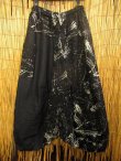 画像2: 黒色＋和風プリント＊切り替え＊コットン素材＊ふんわり＊サルエルパンツ