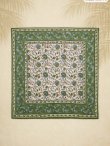画像1: 【１０３ｃｍ×１０３ｃｍ】インド綿＊お花プリント＊マルチクロス