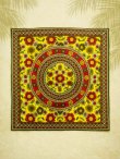 画像1: 【１０５ｃｍ×１０３ｃｍ】インド綿＊お花プリント＊マルチクロス