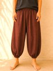 画像1: ストーンウォッシュ加工＊コットン素材＊半端丈＊クロップドパンツ