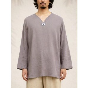 画像: 無地＊薄手＊コットン素材＊長袖＊プルオーバー＊ＸＸＬ