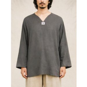 画像: 無地＊薄手＊コットン素材＊長袖＊プルオーバー＊ＸＸＬ