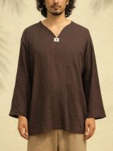 画像: 無地＊薄手＊コットン素材＊長袖＊プルオーバー＊ＸＸＬ
