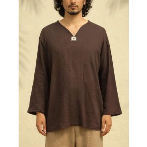 画像: 無地＊薄手＊コットン素材＊長袖＊プルオーバー＊ＸＸＬ