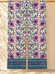 画像1: 【１５０ｃｍ×８５ｃｍ】インド綿＊お花プリント＊暖簾＊のれん