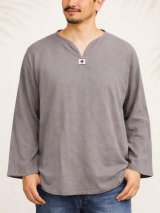 画像: 無地＊薄手＊コットン素材＊長袖＊プルオーバー＊ＸＬ