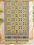 画像1: 【１５０ｃｍ×８５ｃｍ】インド綿＊レトロ調プリント＊暖簾＊のれん