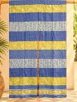 画像1: 【１５０ｃｍ×８５ｃｍ】インド綿＊レトロ調プリント＊暖簾＊のれん