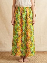画像: パーニュ生地＊コットン素材＊アフリカンプリント＊ロングスカート