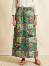 画像: パーニュ生地＊コットン素材＊アフリカンプリント＊ロングスカート