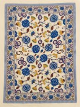 画像: 【２２０ｃｍ×１５０ｃｍ】インド綿＊お花プリント＊マルチクロス