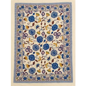 画像: 【２２０ｃｍ×１５０ｃｍ】インド綿＊お花プリント＊マルチクロス