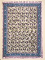 画像: 【２２０ｃｍ×１５０ｃｍ】インド綿＊お花プリント＊マルチクロス