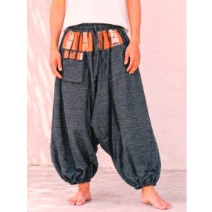 画像: ナガ族＊コットン素材＊ふんわり＊サルエルパンツ