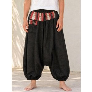 画像: ナガ族＊コットン素材＊ふんわり＊サルエルパンツ