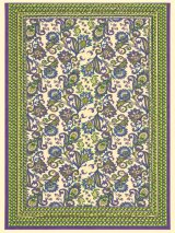 画像: 【２２０ｃｍ×１５０ｃｍ】インド綿＊お花プリント＊マルチクロス