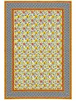 画像1: 【２２０ｃｍ×１５０ｃｍ】インド綿＊お花プリント＊マルチクロス