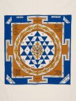 画像1: 【１０５ｃｍ×１０５ｃｍ】インド綿＊ヤントラ＊マルチクロス