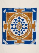 画像: 【１０５ｃｍ×１０５ｃｍ】インド綿＊ヤントラ＊マルチクロス