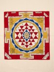 画像1: 【１０５ｃｍ×１０５ｃｍ】インド綿＊ヤントラ＊マルチクロス