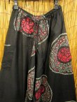 画像3: 黒色＋和風プリント＊切り替え＊コットン素材＊ふんわり＊サルエルパンツ